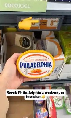 Biedronka Serek śmietankowy Philadelphia z wędzonym łososiem oferta