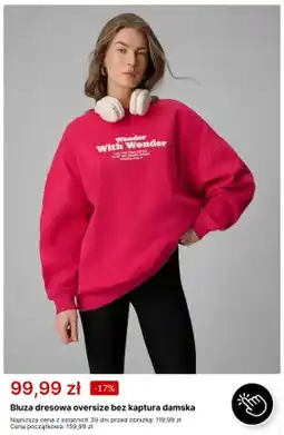 4F Bluza dresowa oversize bez kaptura damska 4F oferta