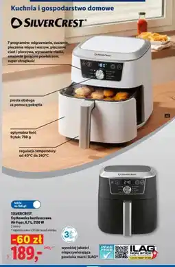 Lidl Frytkownica beztłuszczowa Silvercrest 6,7 l 2150W oferta