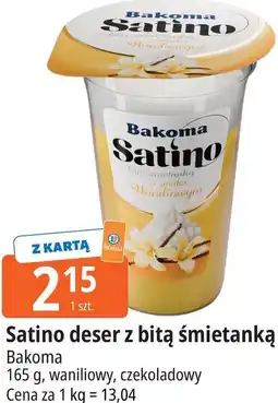 E.Leclerc Satino deser z bitą śmietanką Bakoma oferta