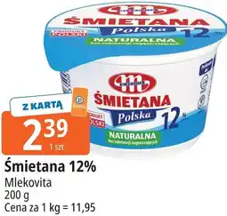 E.Leclerc Śmietana 12% Mlekovita Polska oferta