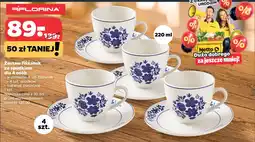 Netto Zestaw filiżanek ze spodkiem dla 4 osób Florina oferta