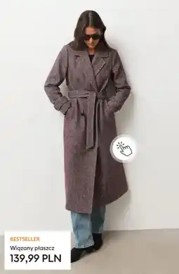 Sinsay Wiązany płaszcz oferta