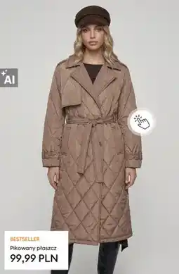 Sinsay Pikowany płaszcz oferta