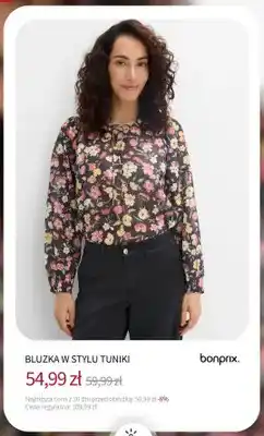 BonPrix Bluzka w stylu tuniki Bonprix oferta