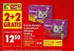 Biedronka Karma dla kota w saszetkach Whiskas , 12x85 g oferta