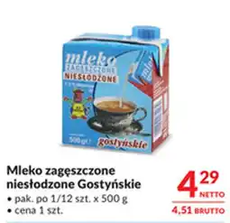 Makro Mleko zagęszczone niesłodzone Gostyńskie oferta