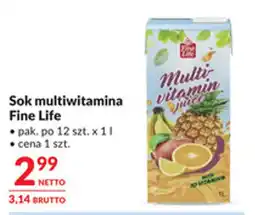 Makro Sok multiwitamina Fine Life oferta