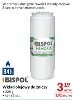 Makro Wkład olejowy do zniczy Bispol Memoria oferta