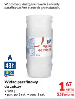 Makro Wkład parafinowy do zniczy Aro oferta