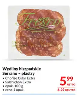 Makro Wędliny hiszpańskie Serrano - plastry oferta