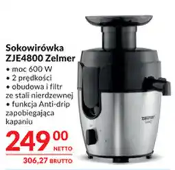 Makro Sokowirówka Zelmer oferta