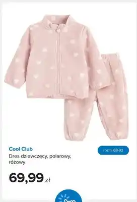 Dres dziewczęcy polarowy różowy Cool Club
