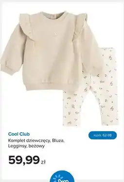 Smyk Komplet dziewczęcy bluza legginsy beżowy Cool Club oferta