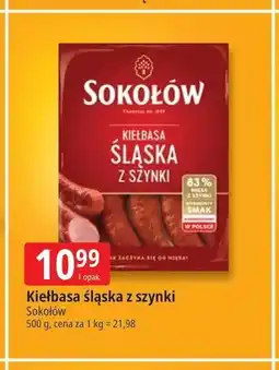 E.Leclerc Kiełbasa śląska z szynki Sokołów oferta