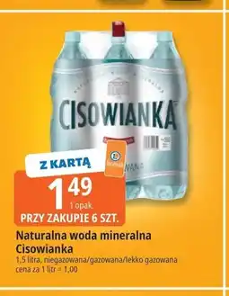 E.Leclerc Woda mineralna niegazowana Naturalna woda Cisowianka oferta