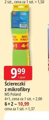 E.Leclerc Ściereczki z mikrofibry 4+1 MS Poland oferta