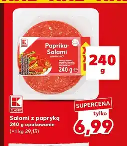 Kaufland Salami z papryką K-Classic oferta
