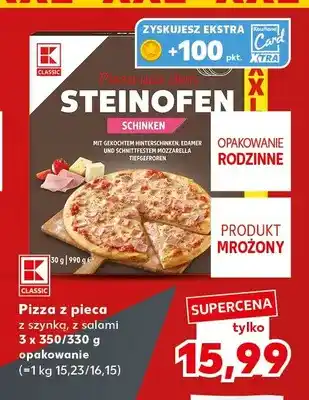 Kaufland Pizza z pieca z szynką K-Classic 3-pak oferta