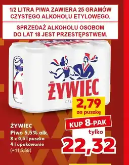 Kaufland Piwo Żywiec 5,5% alk. 8-pak oferta