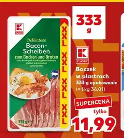 Kaufland Boczek w plastrach K-Classic oferta