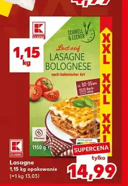 Kaufland Lasagne K-Classic oferta