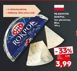 Kaufland Ser pleśniowy Rokpol Blue Mlekovita oferta