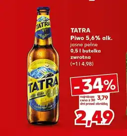 Kaufland Piwo Tatra 5,6% oferta