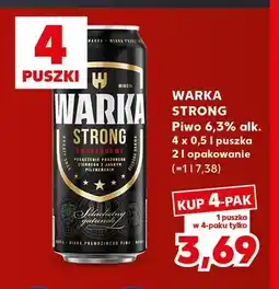 Kaufland Piwo Warka Strong 6,3% 4-pak oferta