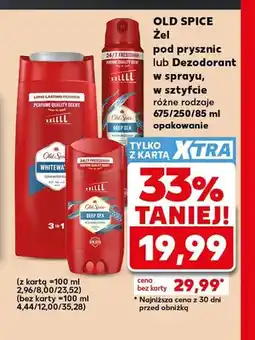 Kaufland Żel pod prysznic Whitewater Old Spice oferta
