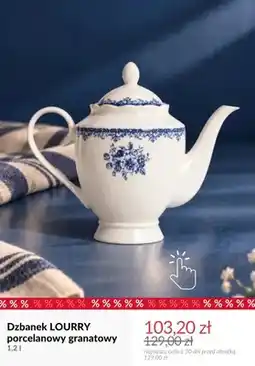 Homla Dzbanek Lourry porcelanowy granatowy oferta