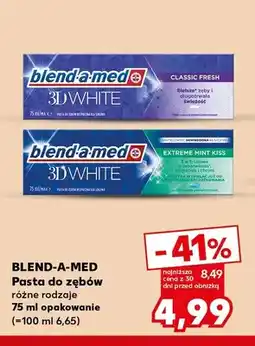 Kaufland Pasta do zębów 3D White Classic Fresh Blend-a-med oferta