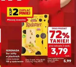 Kaufland Ser żółty w plastrach Serenada oferta