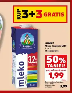 Kaufland Mleko UHT łowickie Łowicz 3,2% oferta