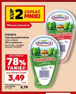 Kaufland Twaróg wiejski klinek półtłusty Piątnica oferta