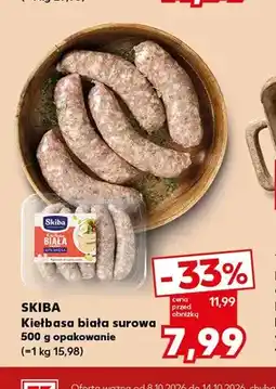 Kaufland Kiełbasa biała surowa Skiba oferta