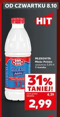 Kaufland Mleko Polskie spożywcze Mlekovita 3,2% oferta