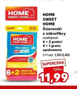 Kaufland Ściereczki z mikrofibry 6+2 gratis Home Sweet oferta