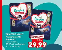 Kaufland Pieluchomajtki dla dzieci Pampers Night oferta