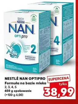 Kaufland Formuła na bazie mleka 2 Nestlé NAN Optipro oferta
