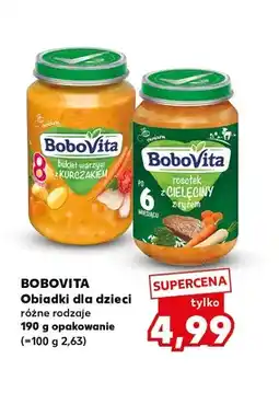 Kaufland Obiadki dla dzieci bukiet warzyw z kurczakiem BoboVita oferta