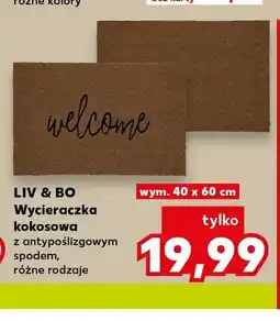 Kaufland Wycieraczka kokosowa z antypoślizgowym spodem Liv & Bo 40x60 cm oferta