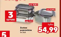 Kaufland Zestaw pojemników ze stali oferta
