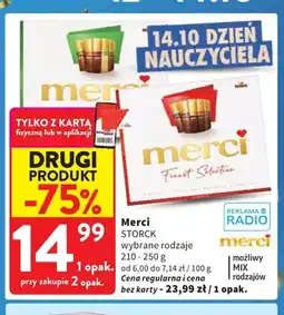 Intermarche Czekoladki Merci Finest Selection oferta