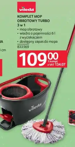 Selgros Komplet mop obrotowy turbo 3w1 oferta