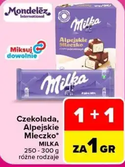 Carrefour Czekolada, Alpejskie Mleczko MILKA oferta