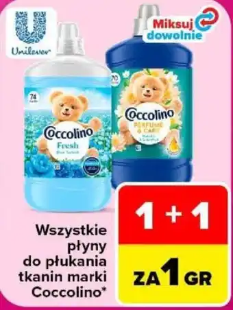 Carrefour Płyny do płukania tkanin Coccolino oferta
