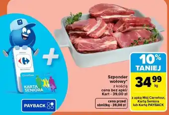Carrefour Szponder wołowy oferta