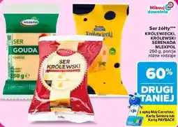 Carrefour Ser żółty królewiecki, królewski serenada mlekpol oferta