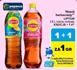 Carrefour Napój herbaciany LIPTON oferta